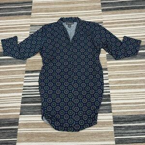 A Pea in the Pod Long Sleeve Business Casual Pull Over Tunic Top Size Large